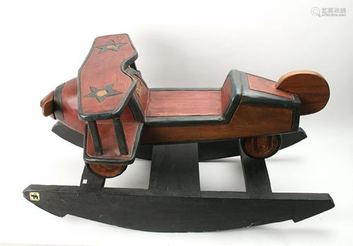 MANDALAY BOX COMPANY AIRPLANE ROCKER