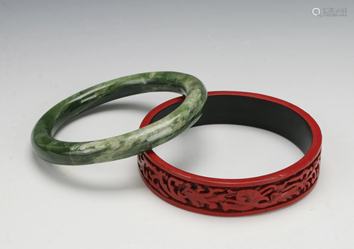 2 BANGLE BRACELETS