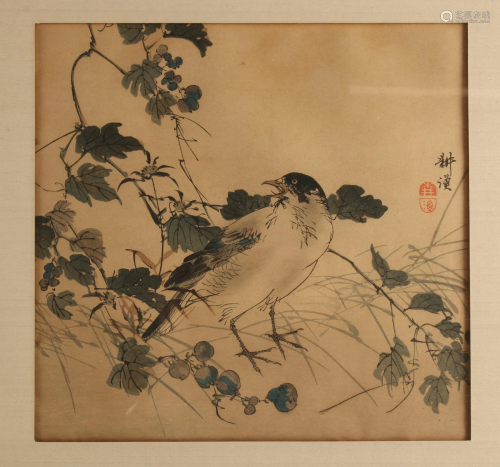 CHINESE PAINTING OF A BIRD