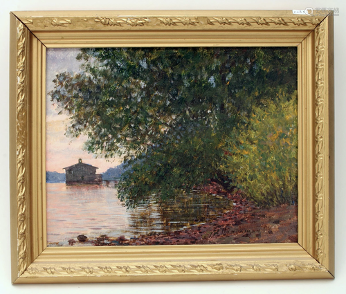 VOLGA RIVERBANK BY OBMANSHIN M.P. PAINTING …