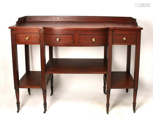 FEDERAL STYLE MAHOGANY SIDEBOARD