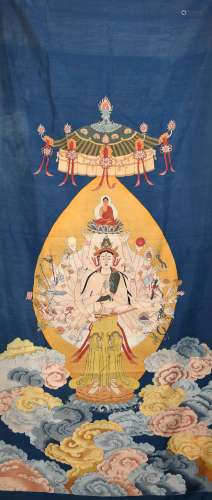 Kesi Silk Thangka of Bodhisattva