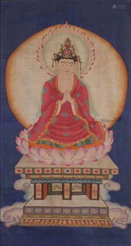 Kesi Silk Thangka of Bodhisattva