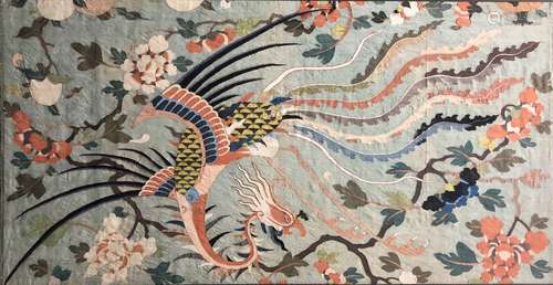 Large Silk Embroidered Phoenix