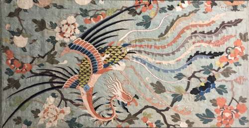 Large Silk Embroidered Phoenix