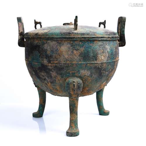 Bronze Tripod Food Vessel