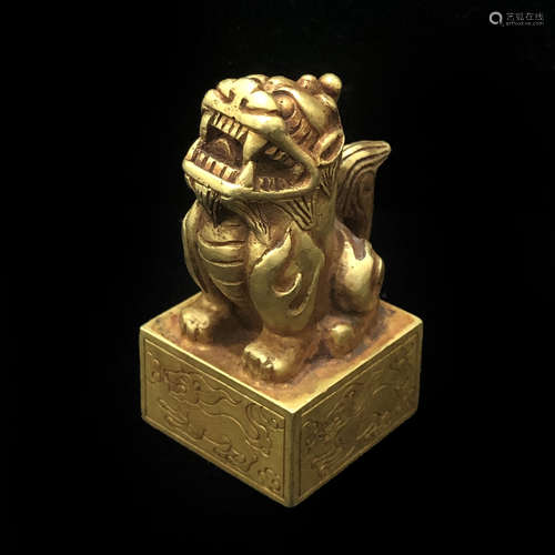 Solid Gold Mythical Beast Seal