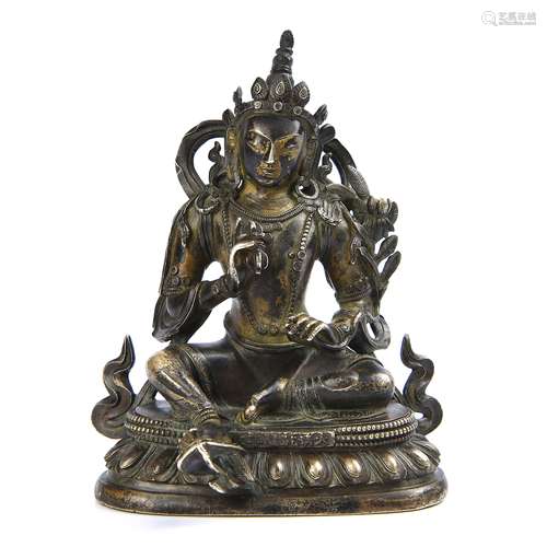 Gilt Bronze Figure Of Tara