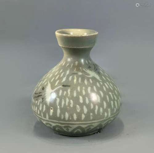 Korean Celadon Glazed Porcelain Vase