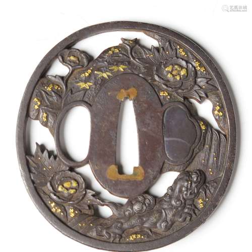 JAPANESE  IRON TSUBA