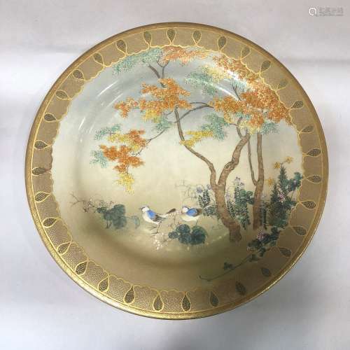 Japanese Meiji Period Satsuma Plate