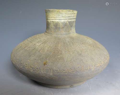 Ancient Korean Flattened Ovoid Vessel, Silla Dynasty