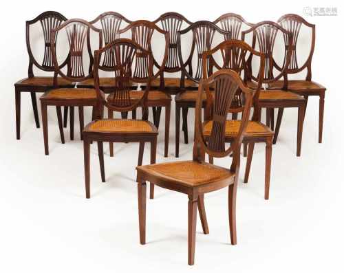 A set of 13 D.Maria style chairs