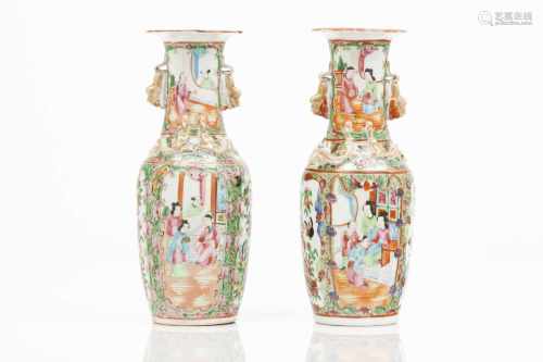 A pair of vases