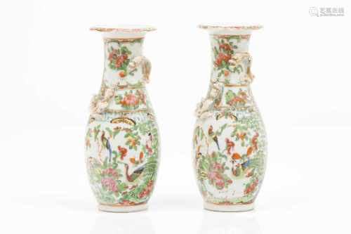 A pair of small vases