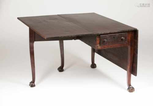 A drop-leaf table