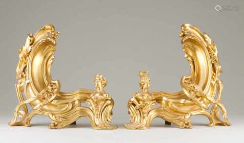 A Pair of Louis XV style chenets
