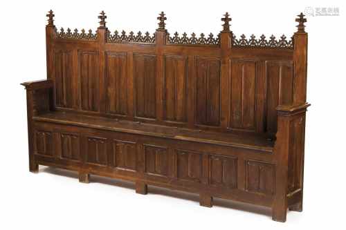 A large neogothic choir stall set