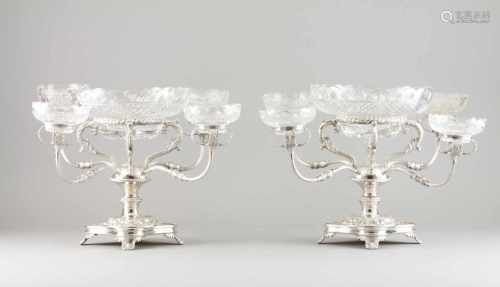 A pair of centrepieces