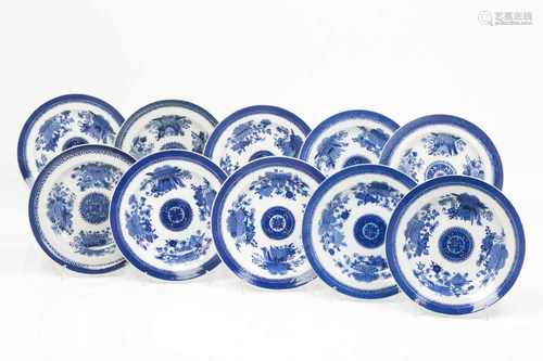 A ten soup plate set