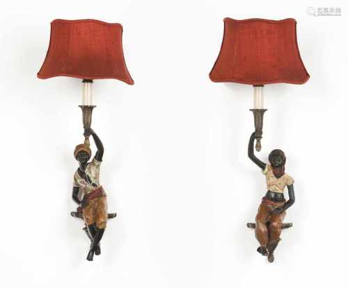 A pair of wall sconces