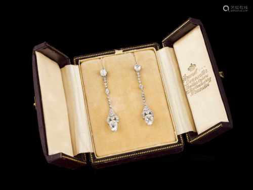 A pair of Art Nouveau earrings