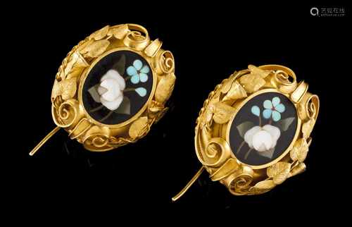 A pair of earrings