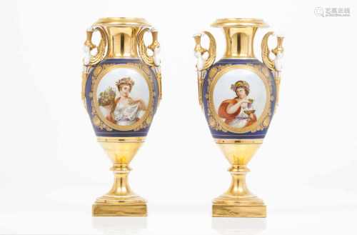 A pair of empire urns
