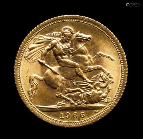 A gold sovereign