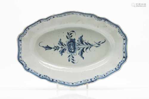 A scalloped serving plate
