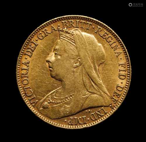 A gold sovereign