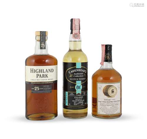 Highland Park-25 year old Highland Park-11 year old-1992 Highland Park-12 year old-1989