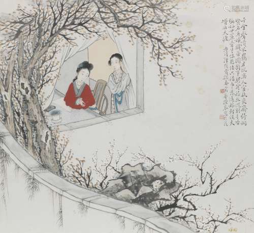 A pair of seasonal paintings Xu Rong (1890-1964), undated (2)