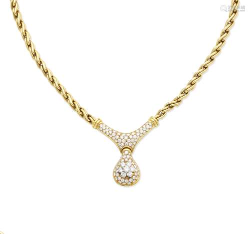 A diamond necklace