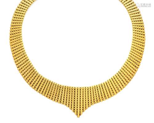 A fancy-link collar necklace