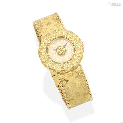 A gold lady's 'Eliochron' watch, by Buccellati