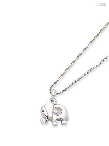 A 'Happy Diamonds' elephant pendant, by Chopard