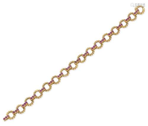 A ruby bracelet, by Boucheron,