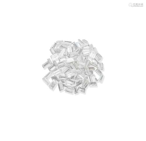 A group of unmounted diamonds (104)