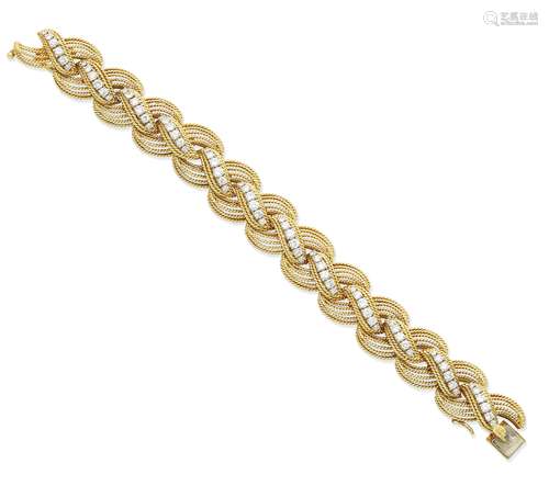 A diamond bracelet,