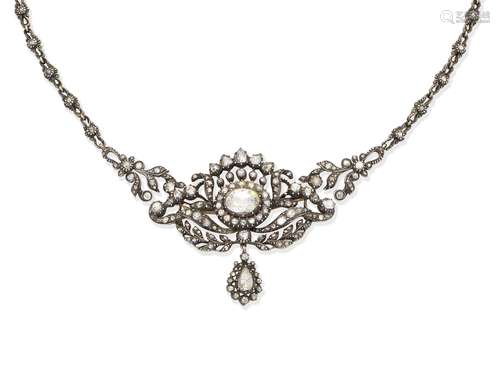 A diamond necklace/brooch (2)