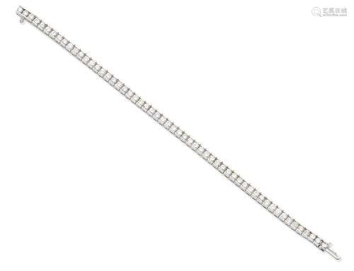 A diamond line bracelet