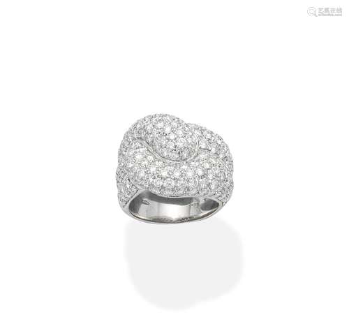 A diamond dress ring