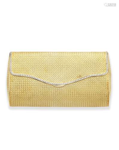 A diamond-set evening bag,