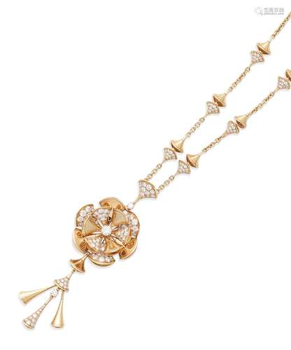 A diamond 'Divas' Dream' necklace, by Bulgari