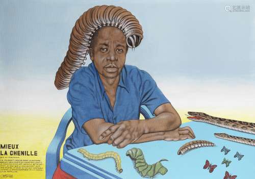Chéri Samba (Democratic Republic of Congo, born 1956) Mieux La Chenille Que Le Serpent