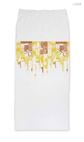 El Anatsui (Ghanaian, born 1944) Curtain (yellow / ochre)