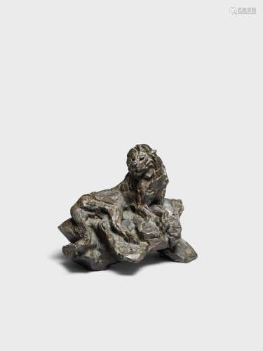 Dylan Lewis (South African, born 1964) S396 Resting Lion II Maquette 39.5 x 51.5 x 38cm (15 9/16 ...