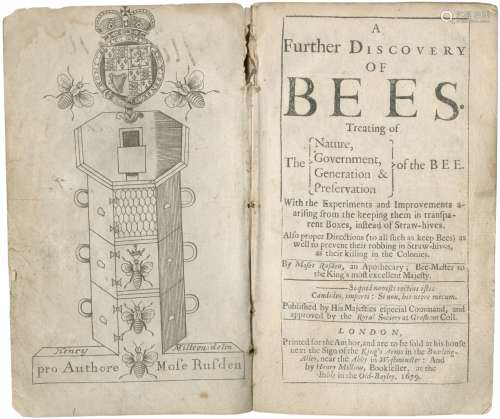 BEEKEEPING RUSDEN (MOSES) A Further Discovery of Bees. Treating the Nature, Government, Generatio...