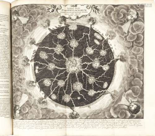 KIRCHER (ATHANASIUS) Mundus subterraneus, in XII libros digestus, 2 vol. bound in 1, Amsterdam, J...